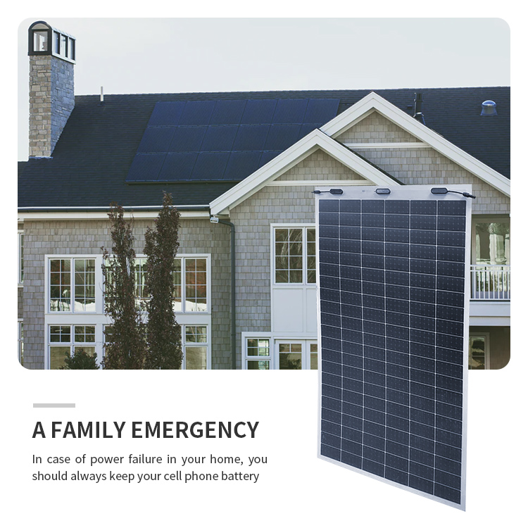 Portable mono thin film flexible solar panel pv module