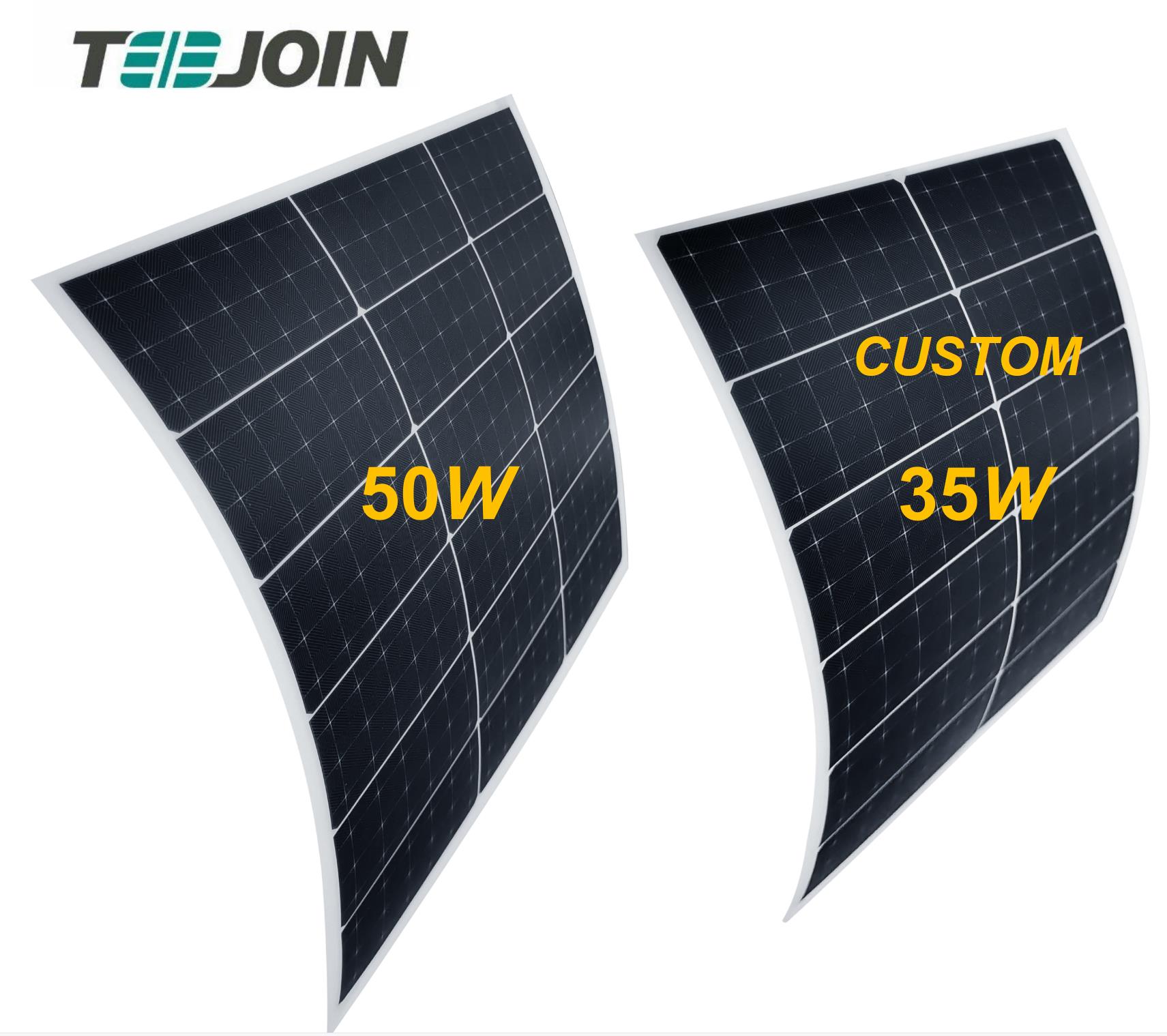 Portable mono thin film flexible solar panel pv module