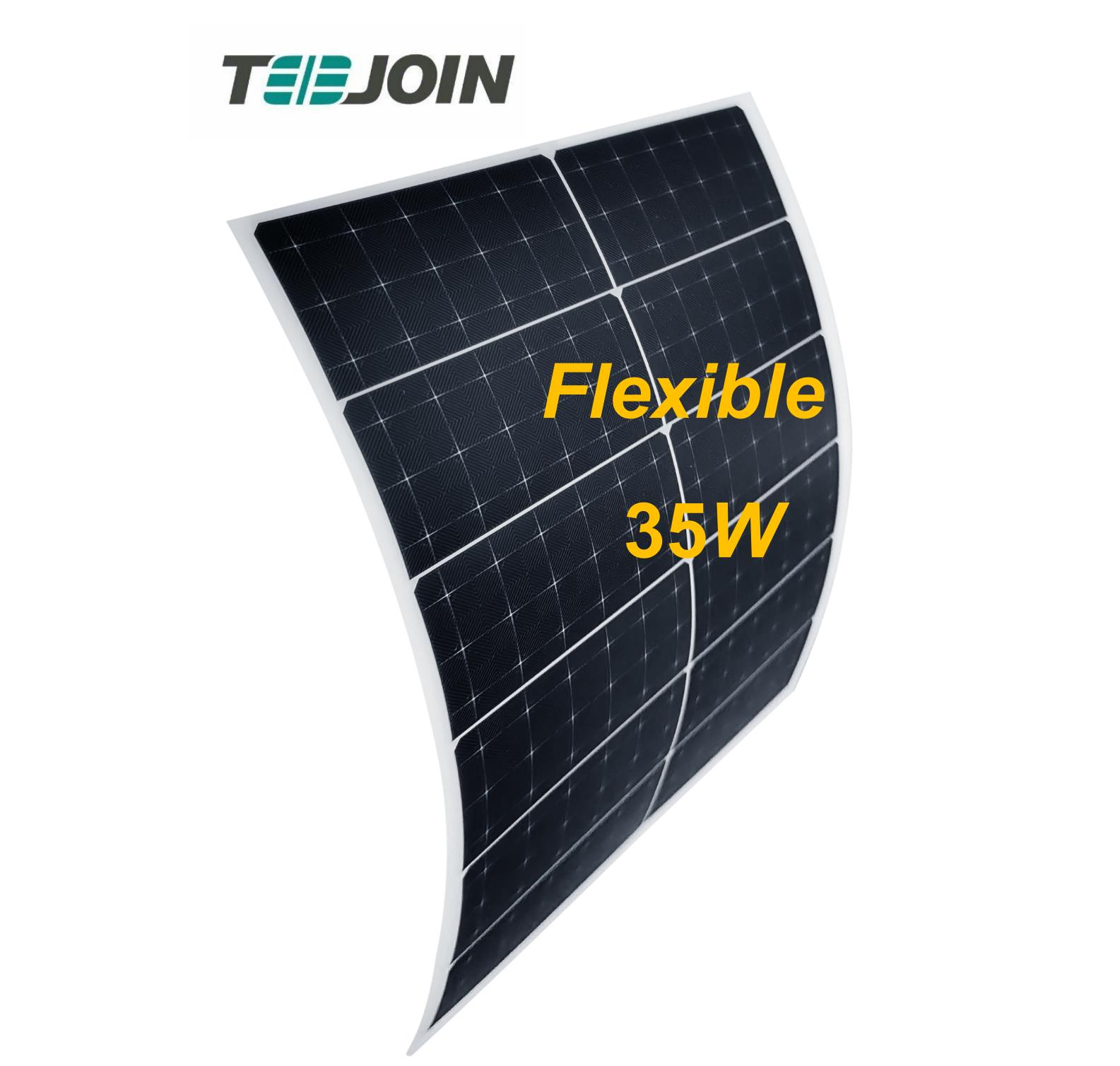 Portable mono thin film flexible solar panel pv module