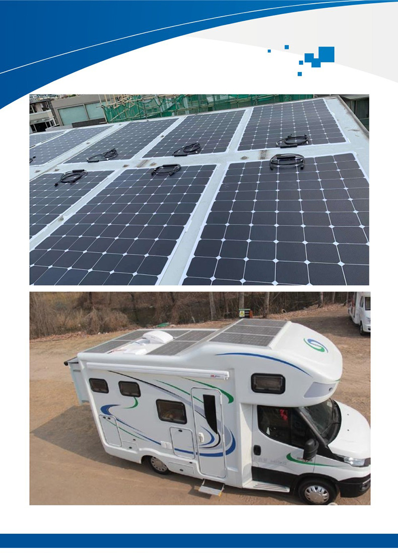 Portable mono thin film flexible solar panel pv module