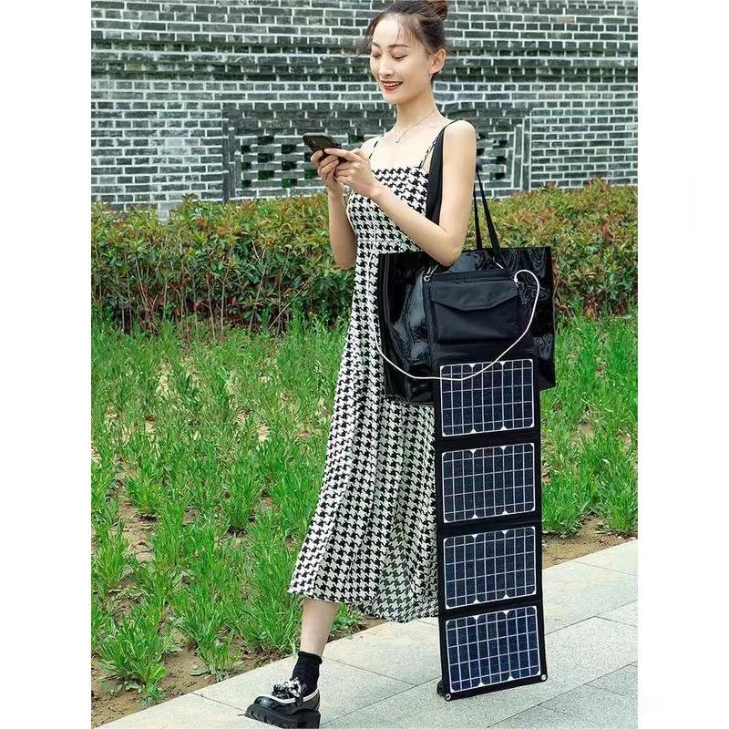 How to use a solar folding bag in the outdoors