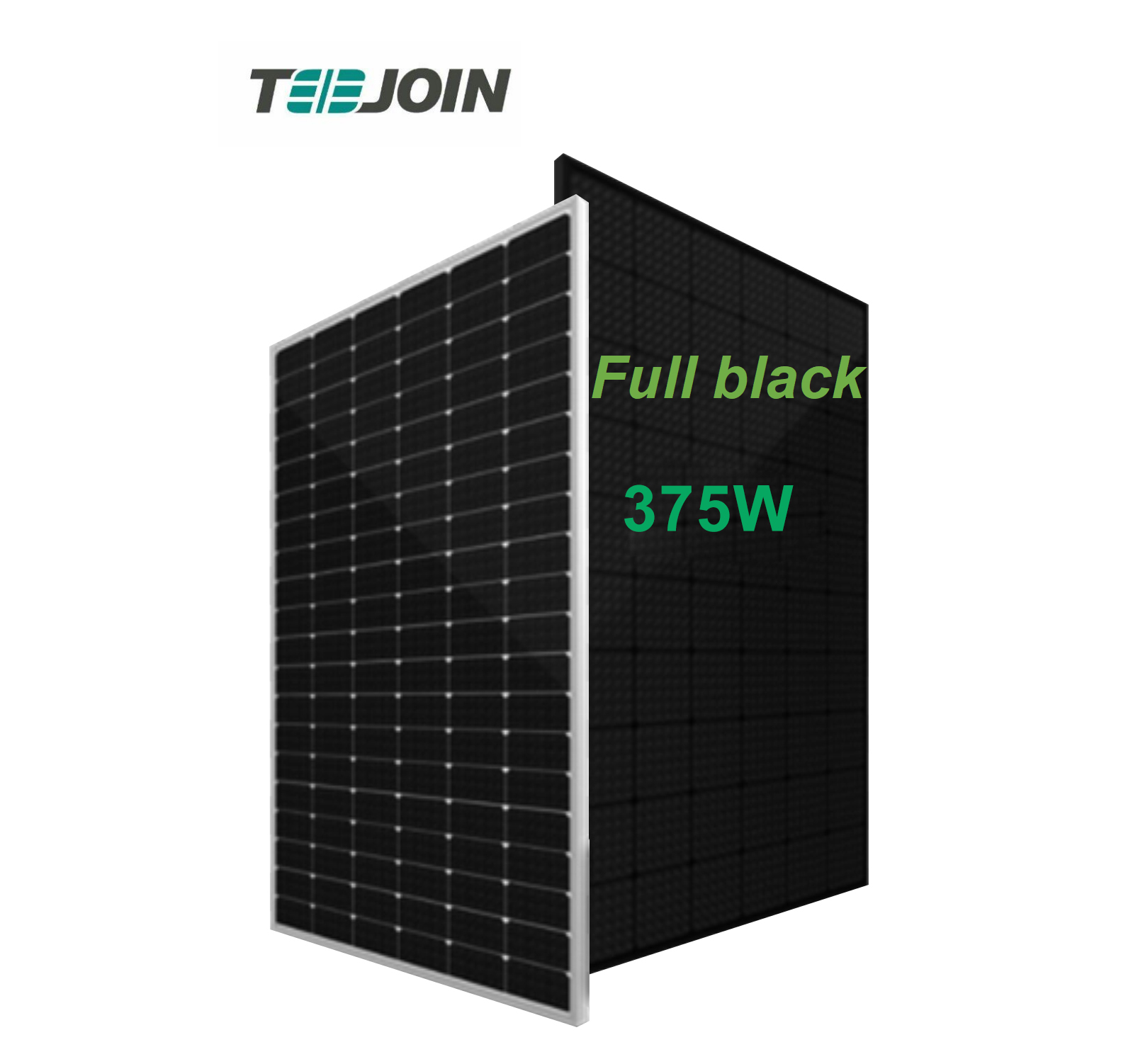 355-375W MWT All Black Module Half Cut Mono Solar Panel