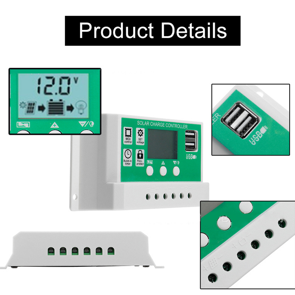 Solar Controller Solar Panel Universal Controller Dual USB