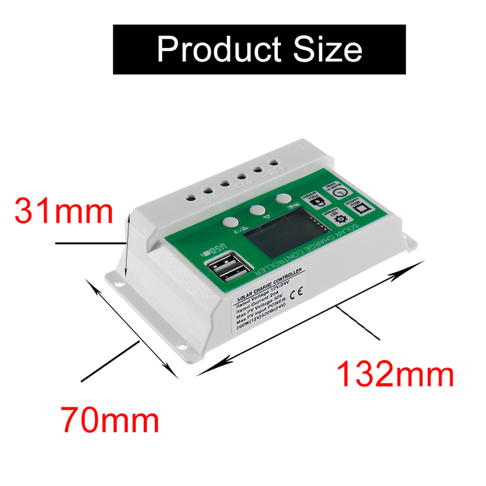 Solar Controller Solar Panel Universal Controller Dual USB