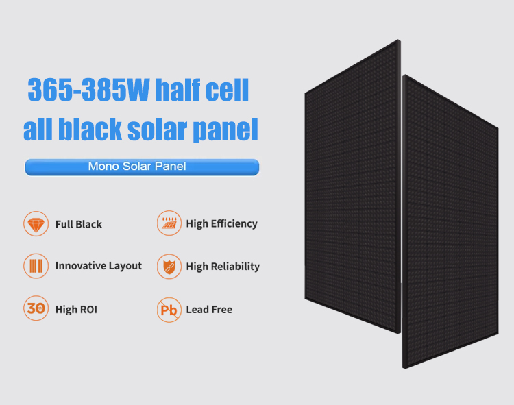365W-385W Mono Solar Panel MWT PERC Half-Cut Module