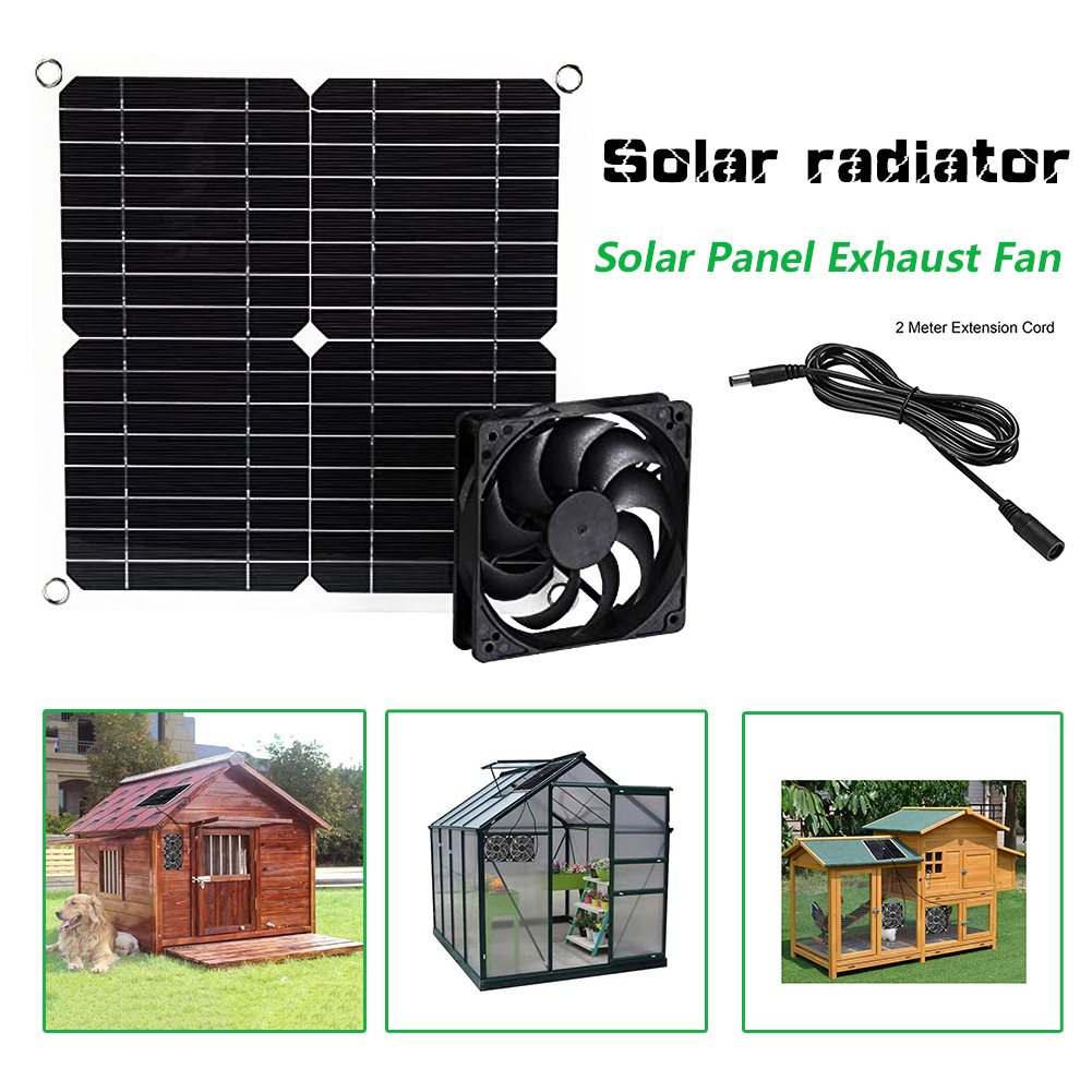 10 Watt Solar Exhaust Fan Mini Solar Panel Power Supply Fan
