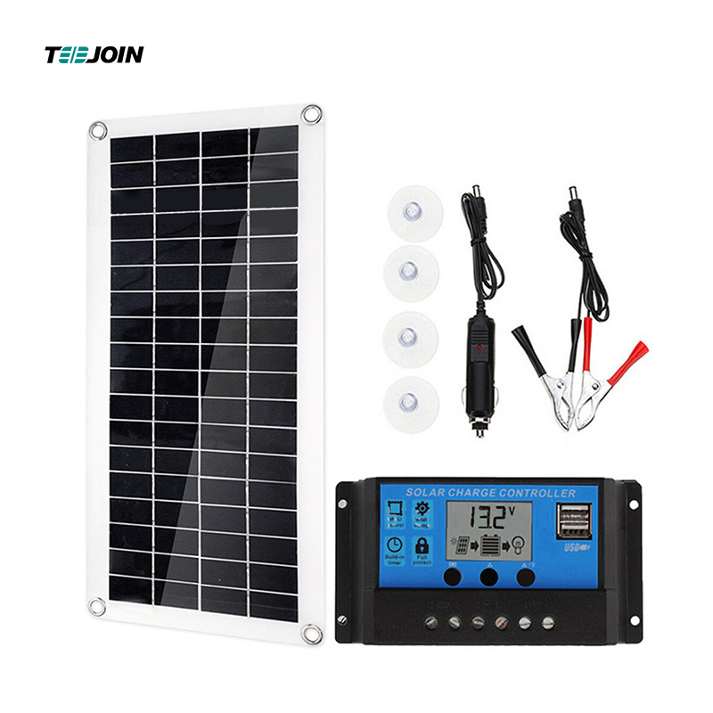 40W 5 in 1 Dual Monocrystalline Solar Panel for Camping Lights