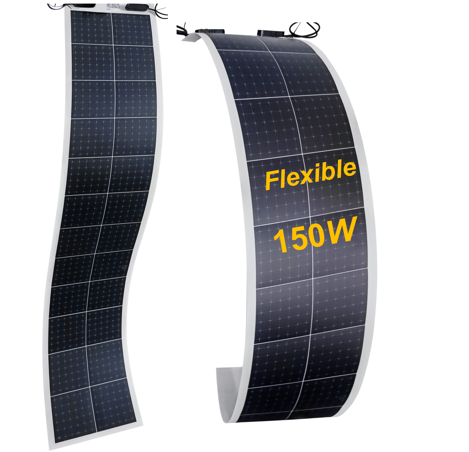 Roof boat light weight thin narrow flexible solar panel