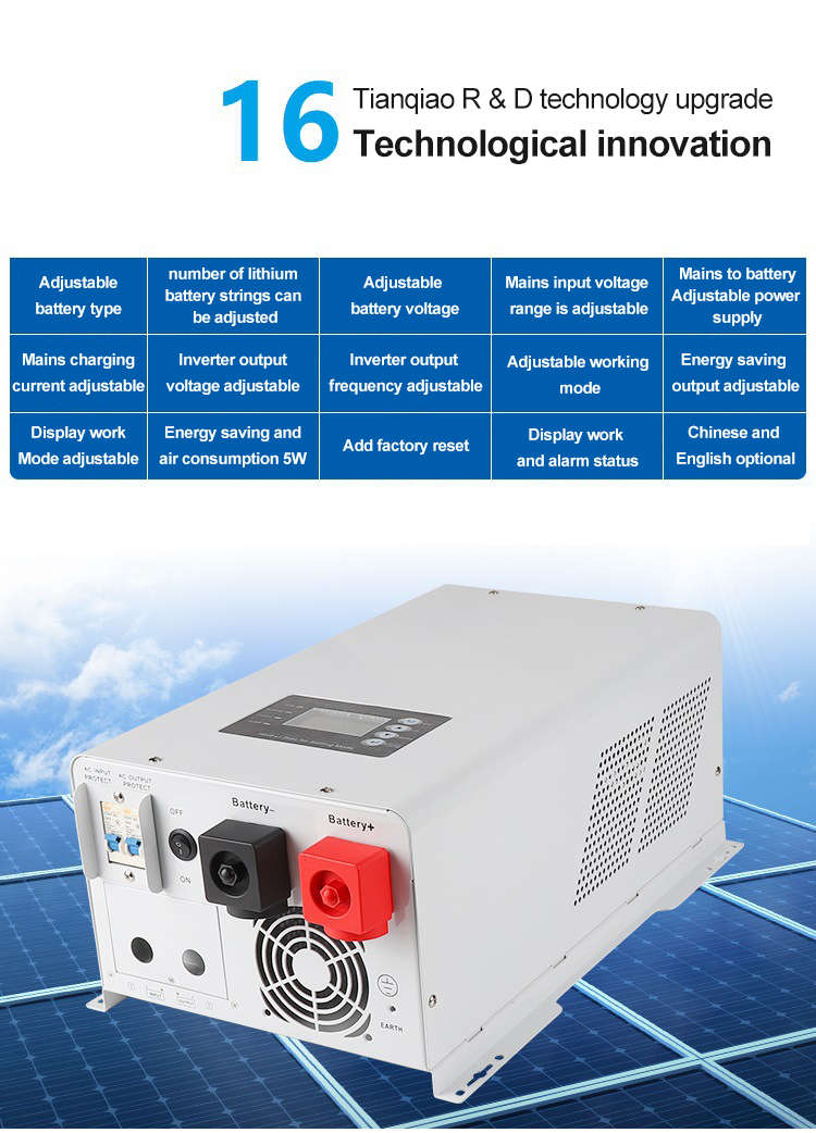 10kw 5kw Solar Power Inverter Off-grid Hybrid Solar Inverter