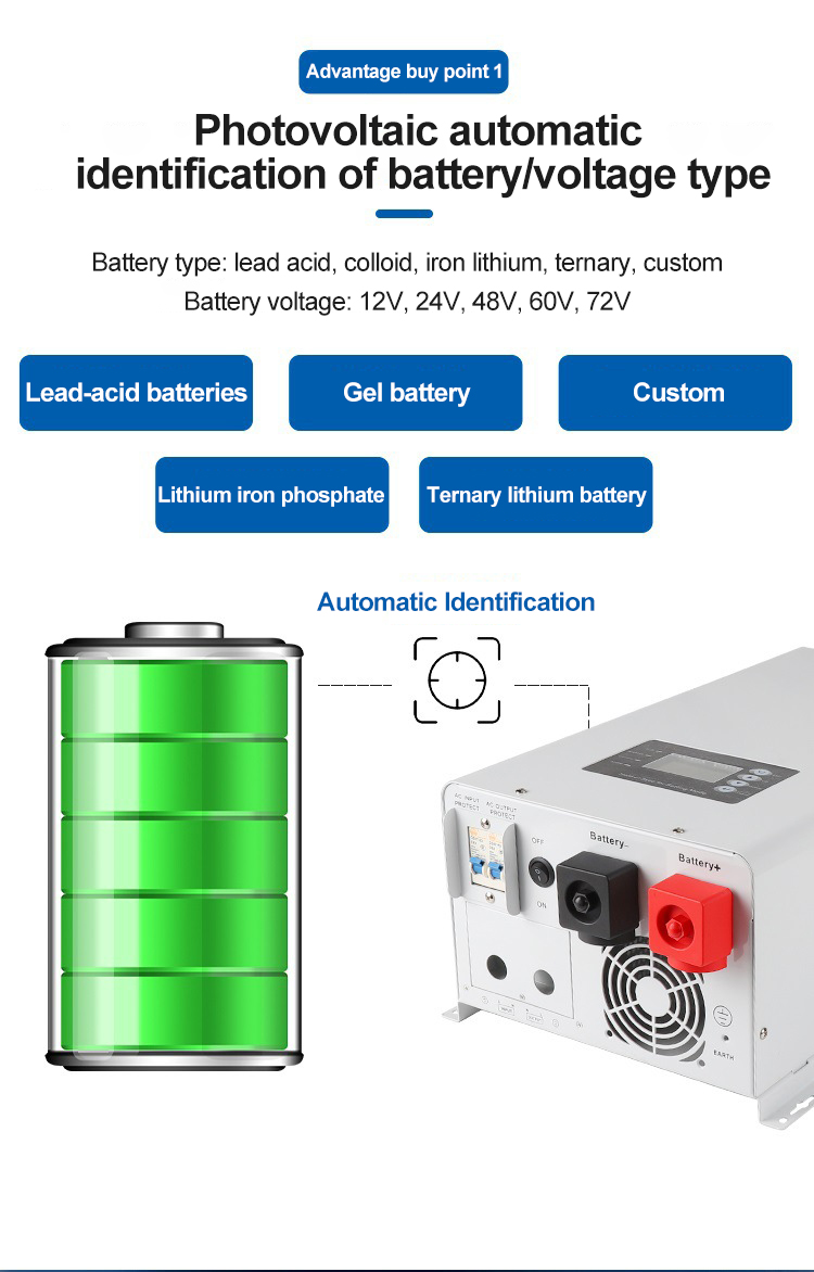 10kw 5kw Solar Power Inverter Off-grid Hybrid Solar Inverter