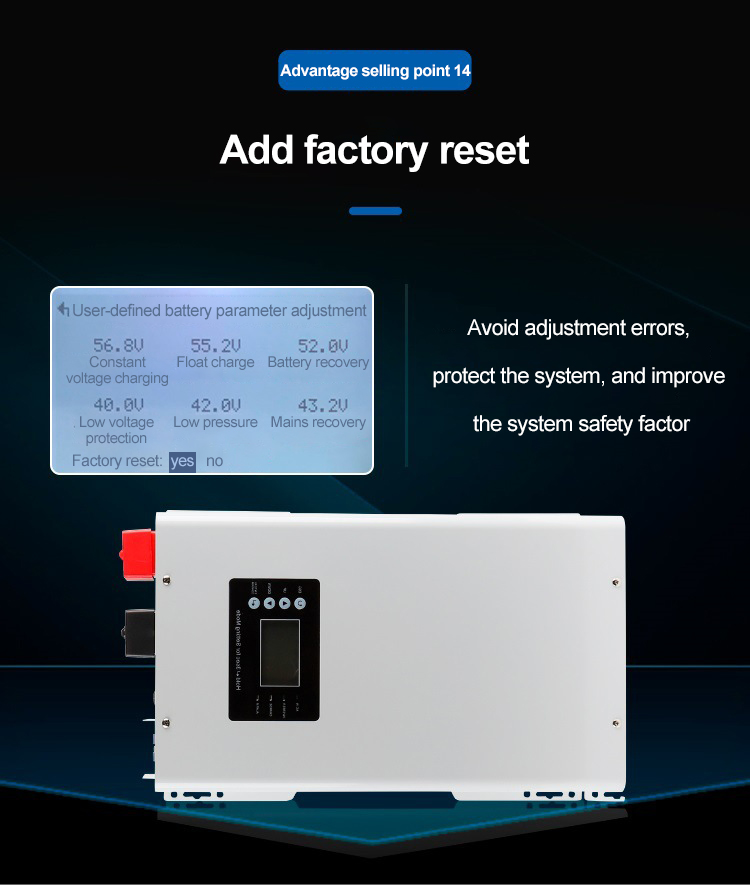 10kw 5kw Solar Power Inverter Off-grid Hybrid Solar Inverter