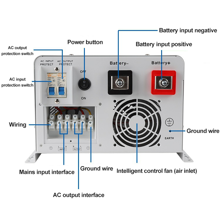 10kw 5kw Solar Power Inverter Off-grid Hybrid Solar Inverter