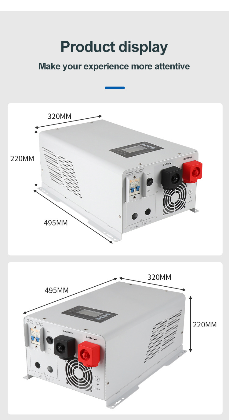 10kw 5kw Solar Power Inverter Off-grid Hybrid Solar Inverter