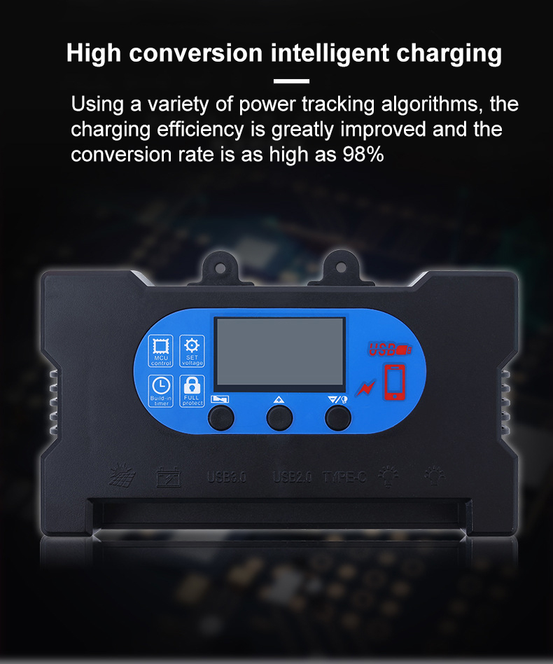 Dual USB Fast Charge Solar Controller