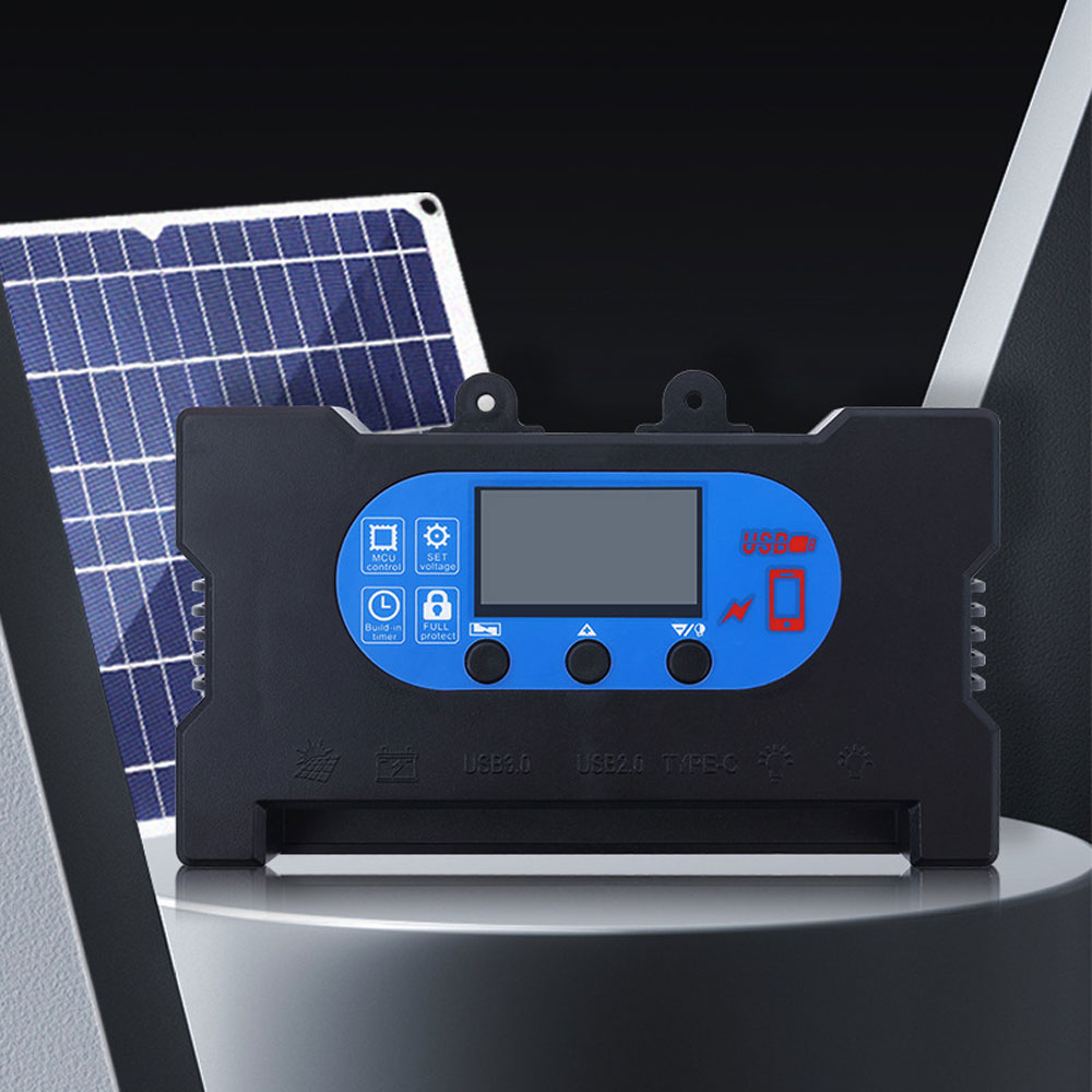 Solar Controller Lithium Lead Acid Battery Dual USB Fast Charge Solar Controller