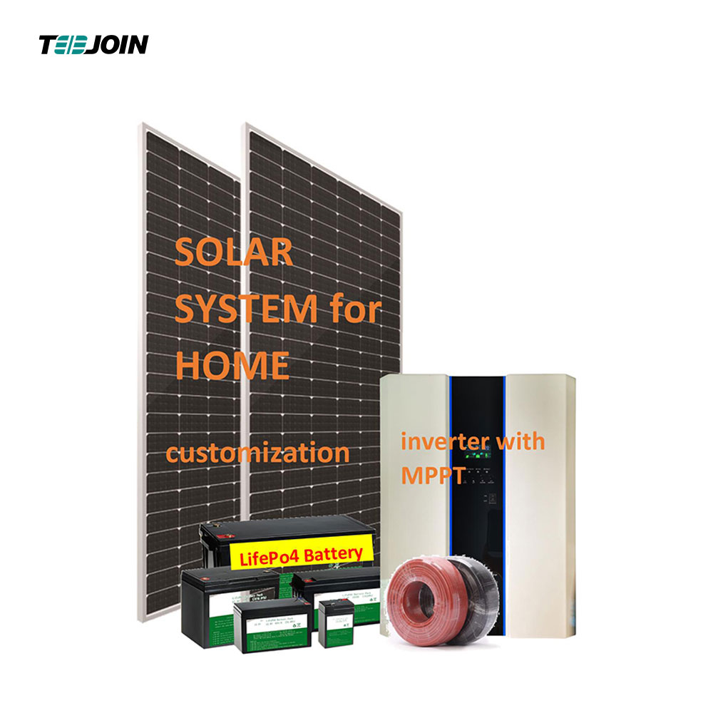 Blue Off-Grid Complete Solar Cell Storage System Customizable Service