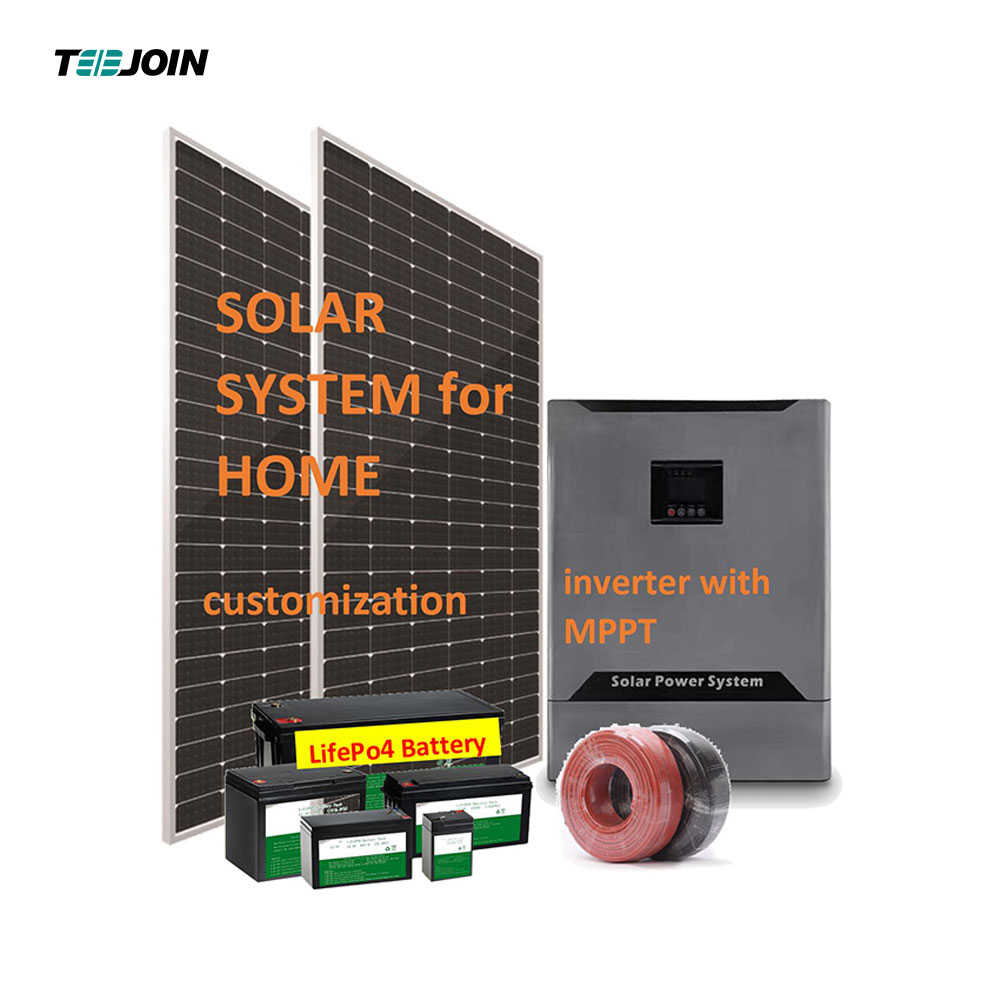  Factory 5kw complete off grid power solar home lighting system Sale