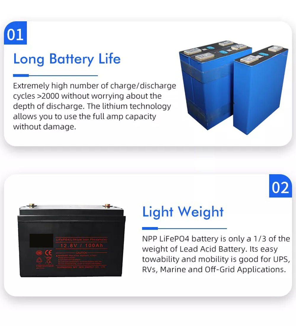 12v 100ah LiFePO4 Lithium Battery