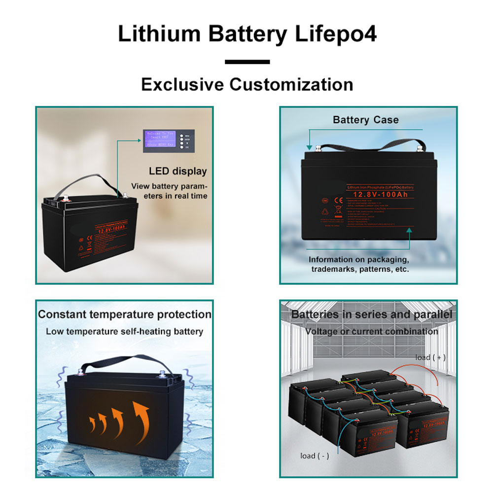 12V 100AH Lithium Iron Phosphate Lifepo4 Battery