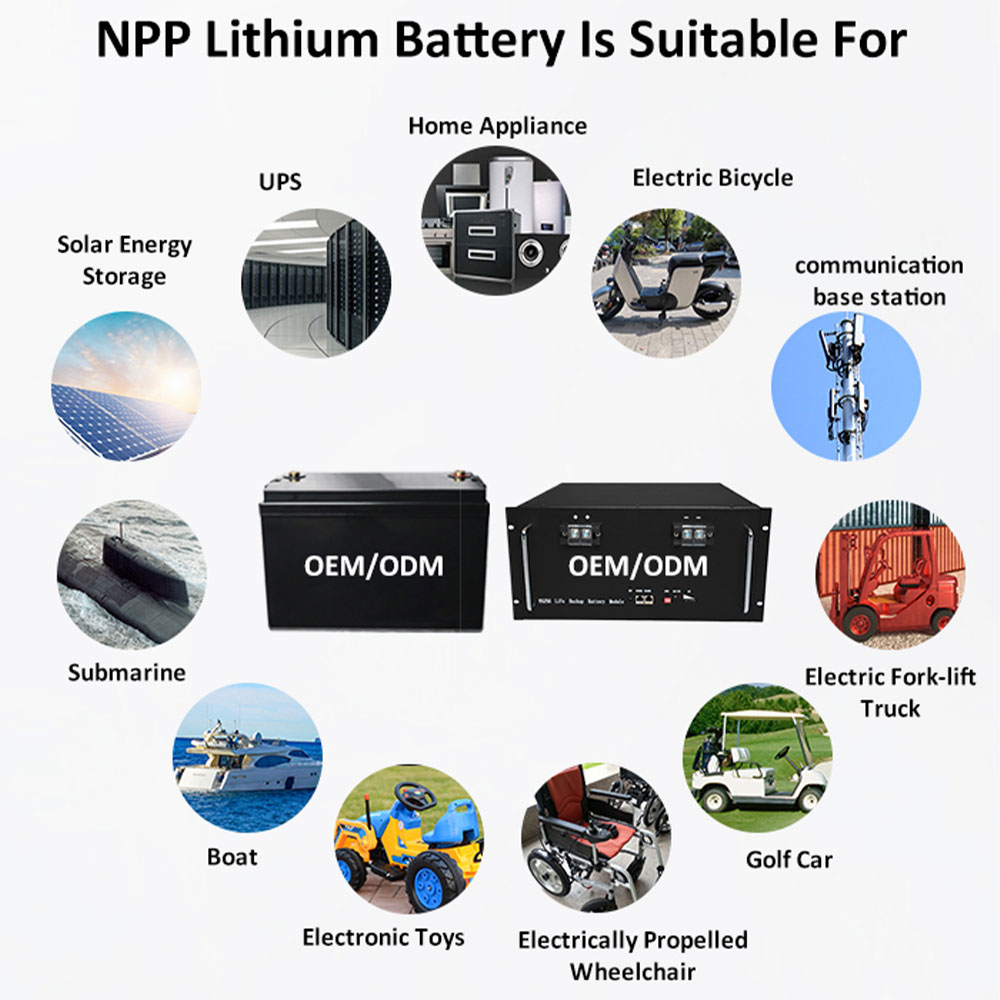 Lifepo4 Square lithium iron phosphate battery custom
