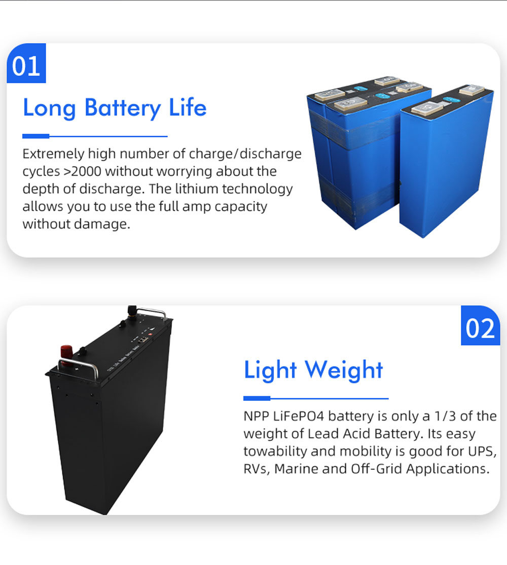 Lifepo4 Square lithium iron phosphate battery custom