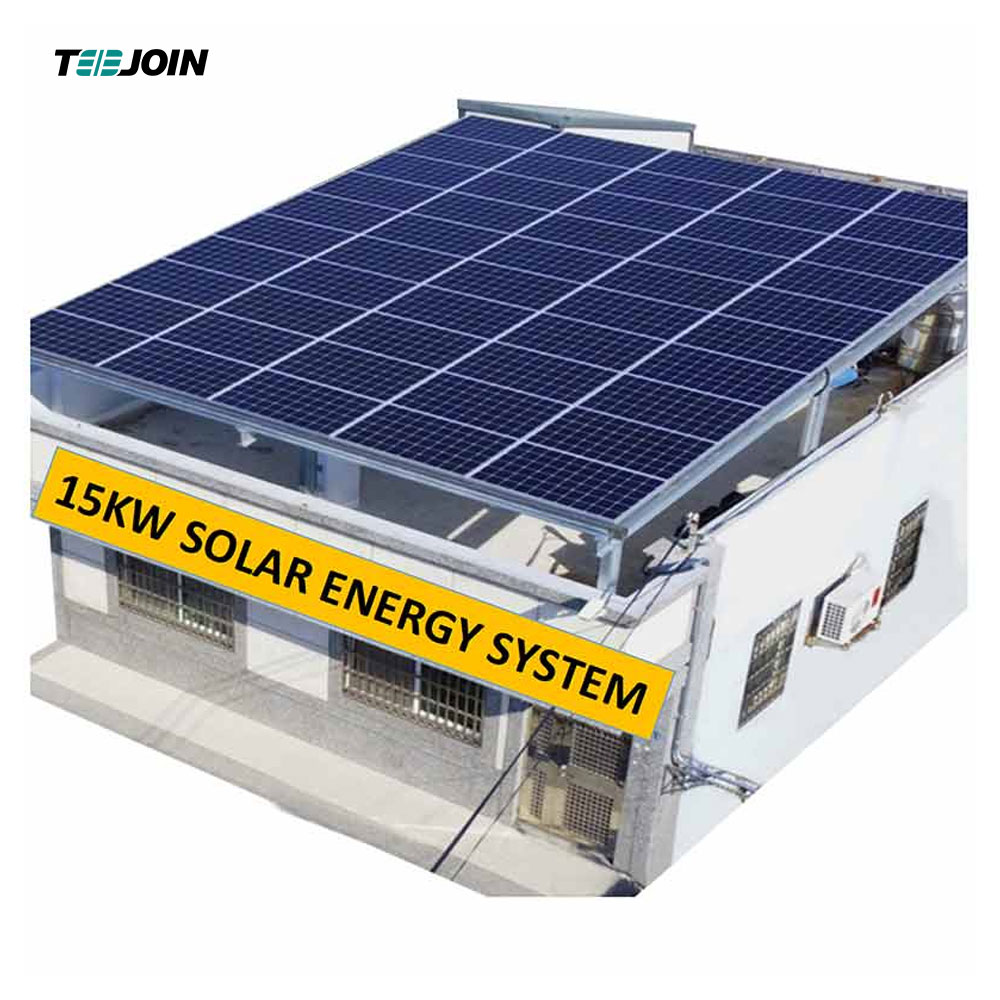 Roof complete 15kw on off grid hybrid solar panel system