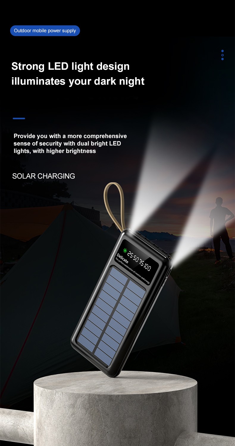 Outdoor Solar Panel Charger Power Bank 