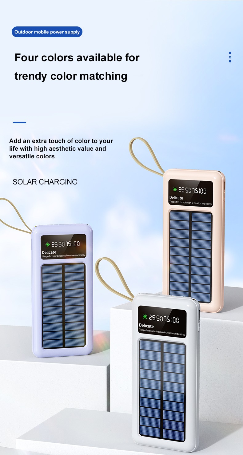 Outdoor Solar Panel Charger Power Bank 