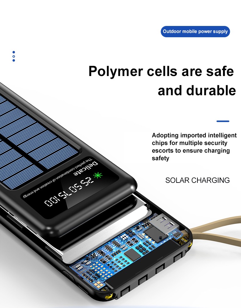 Outdoor Solar Panel Charger Power Bank 