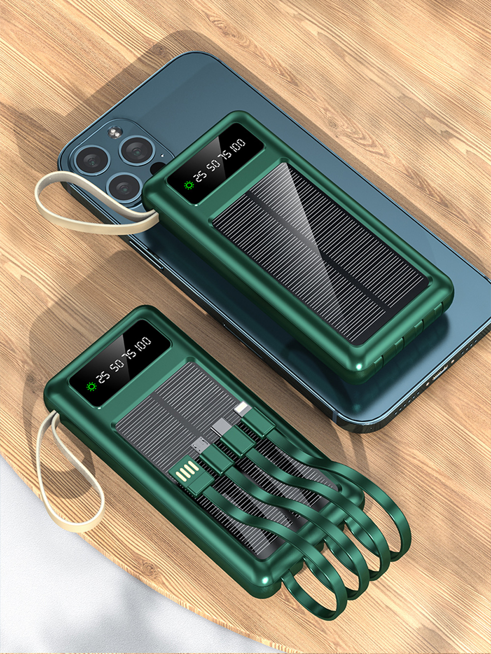 Portable Solar Panel Charger Power Bank Supply Mini