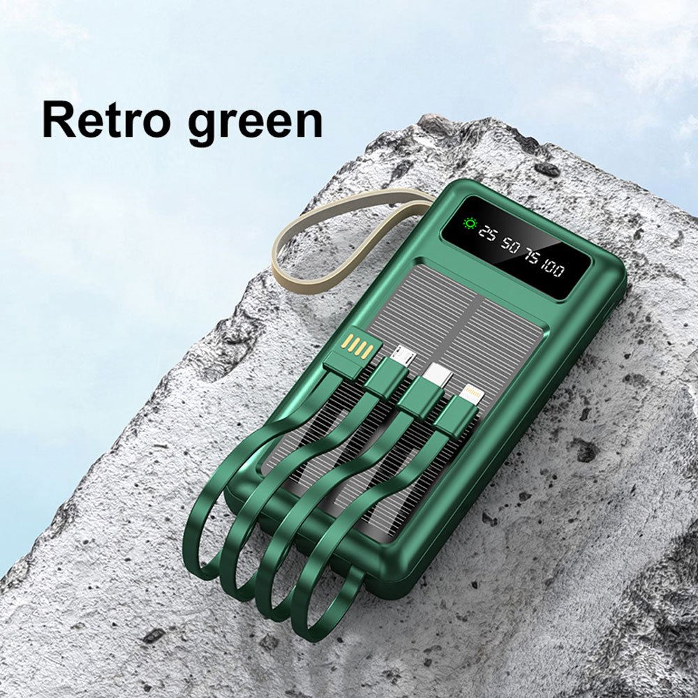 Portable Solar Panel Charger Power Bank Supply Mini