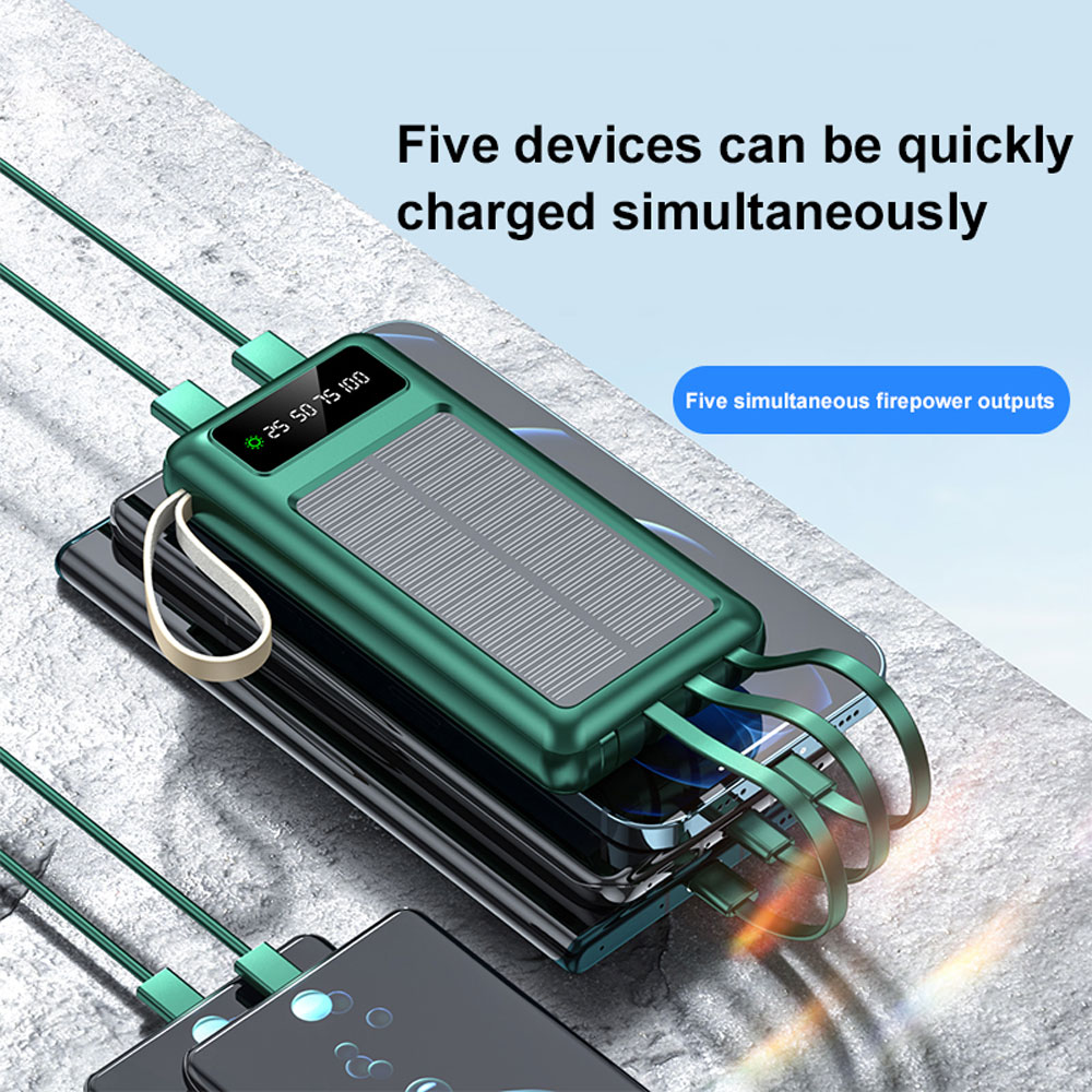 Portable Solar Panel Charger Power Bank Supply Mini