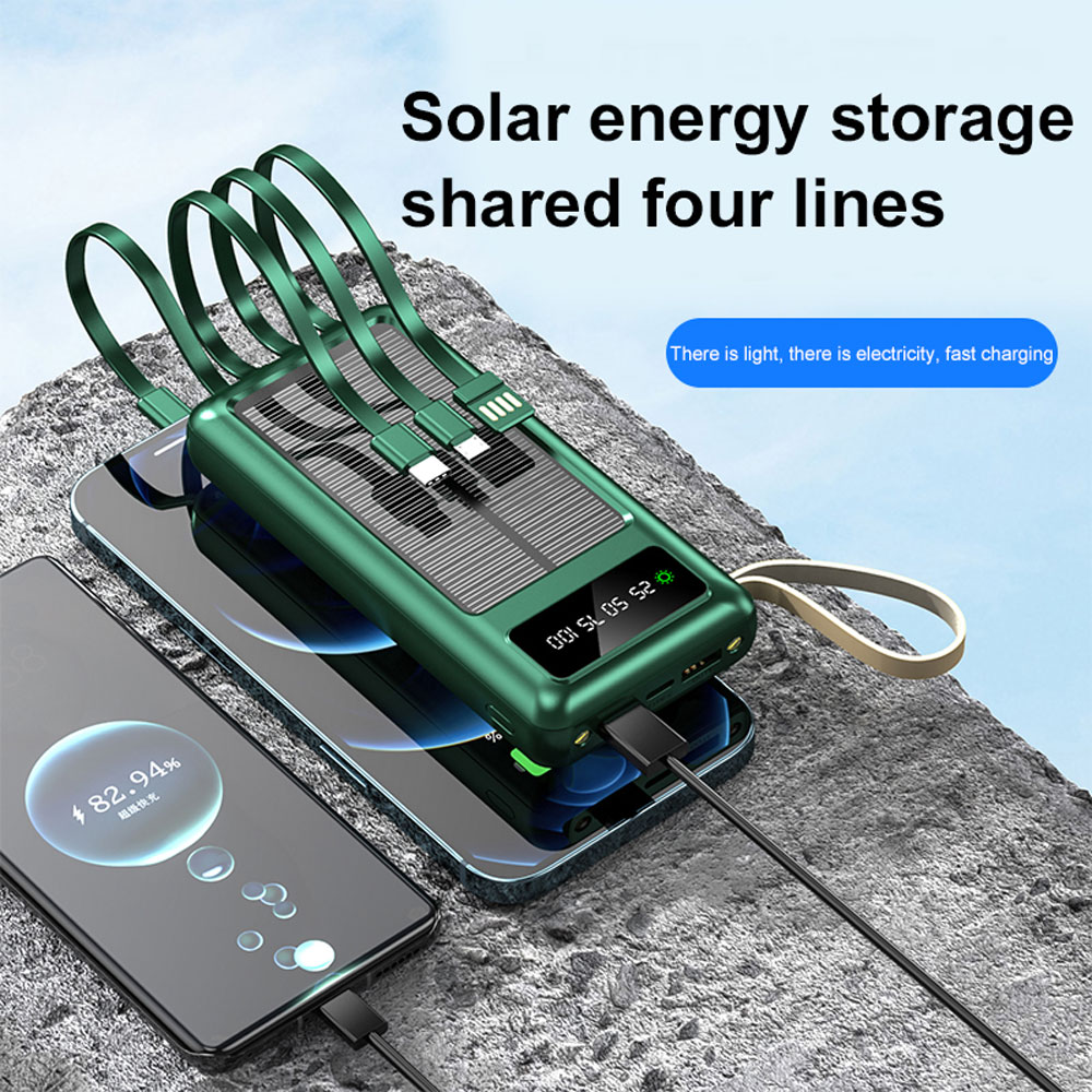 Portable Solar Panel Charger Power Bank Supply Mini