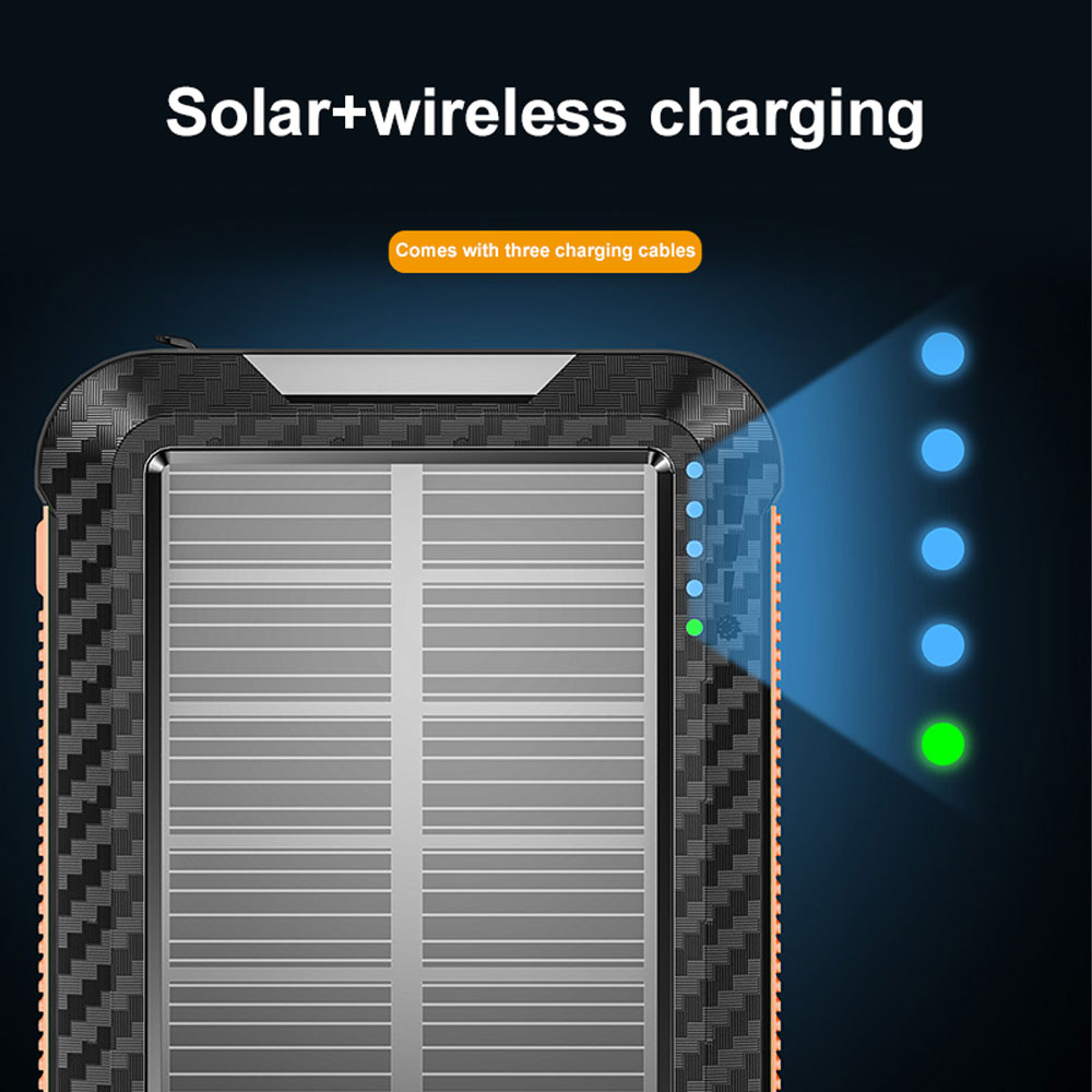 Solar Charger Portable Power Bank For Hiking And Traveling