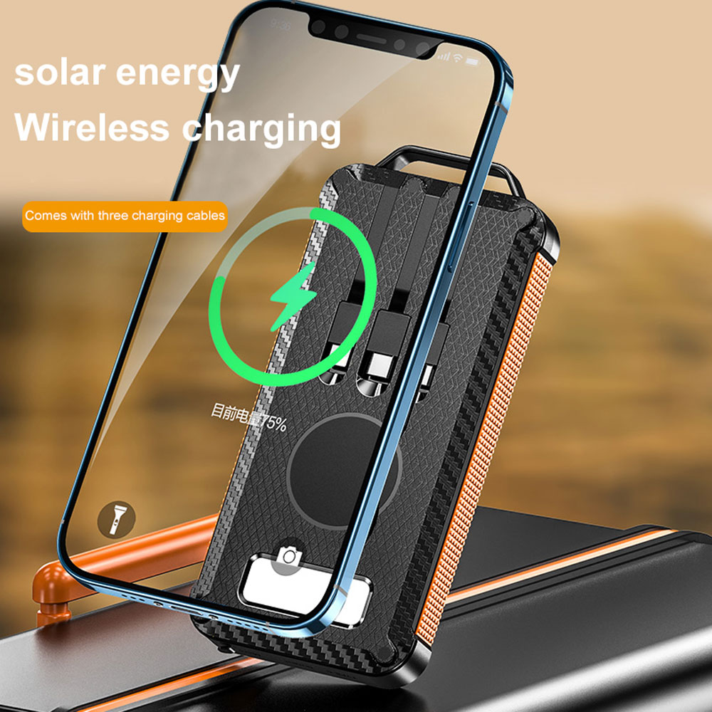 Solar Charger Portable Power Bank For Hiking And Traveling