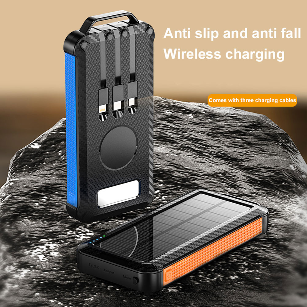 Solar Charger Portable Power Bank For Hiking And Traveling
