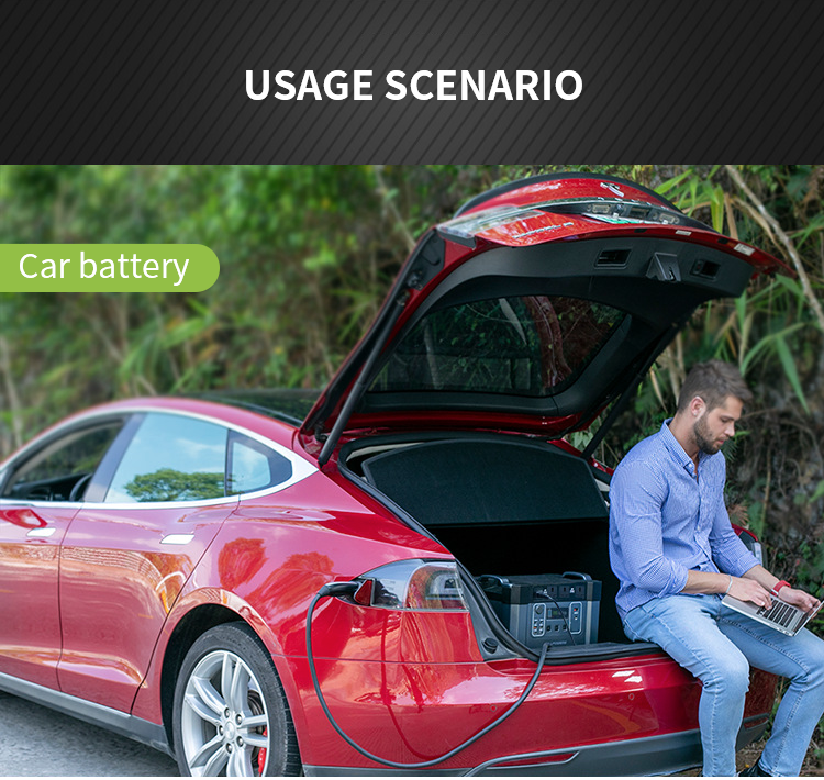 2KW Lithium Battery Power bank Station 110V 220V 