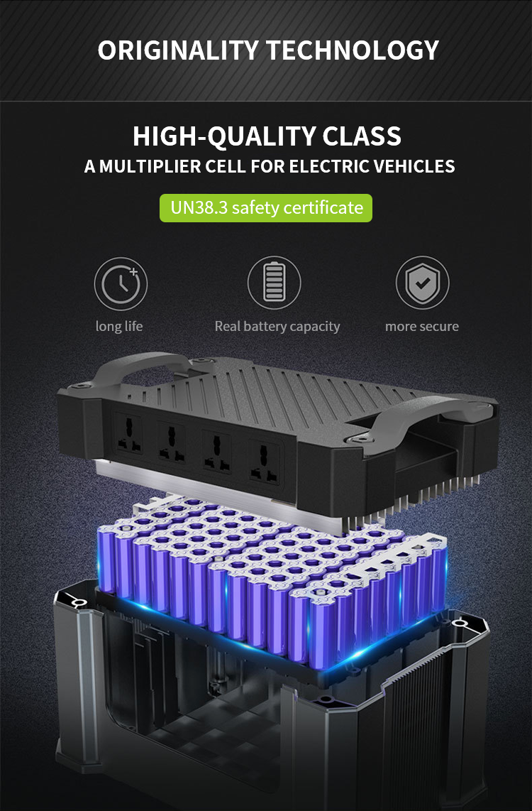 2KW Lithium Battery Power bank Station 110V 220V 
