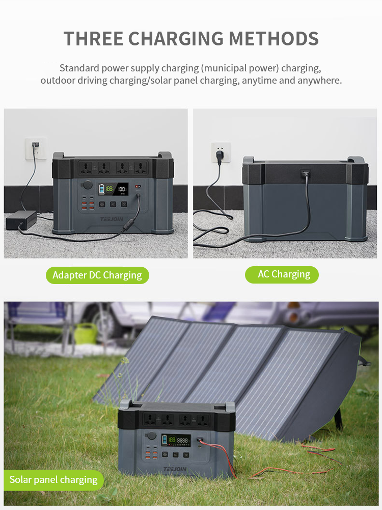 2KW Lithium Battery Power bank Station 110V 220V 
