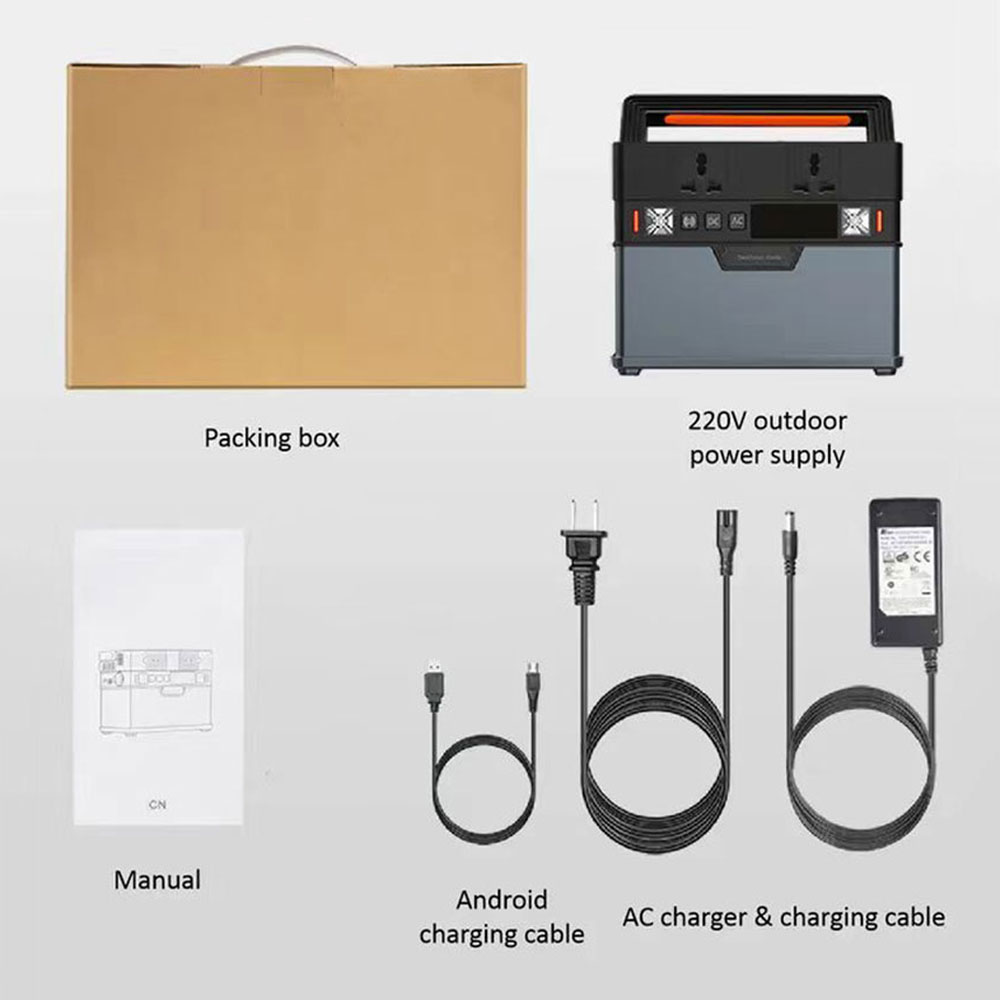High power 220V outdoor power supply 500W portable solar generator power station