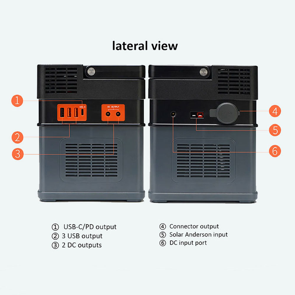 High power 220V outdoor power supply 500W portable solar generator power station