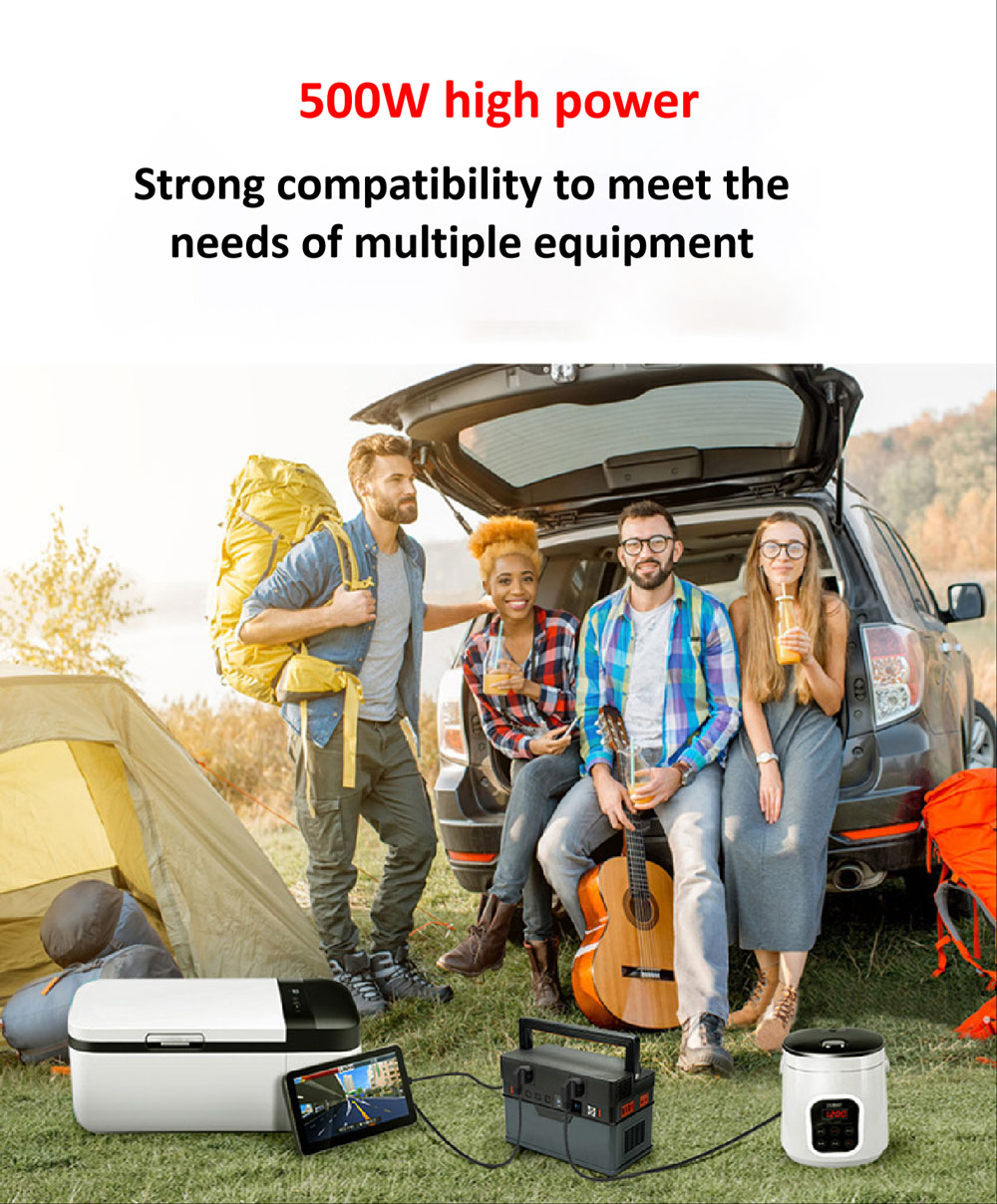 500W portable solar generator power station