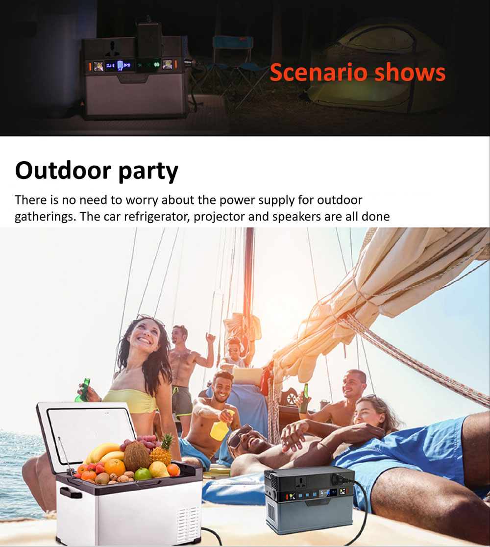 500W portable solar generator power station