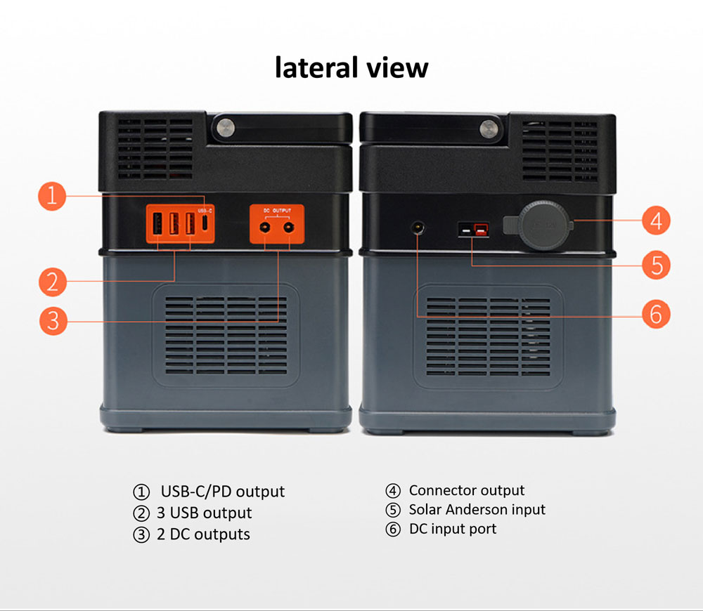 500W portable solar generator power station