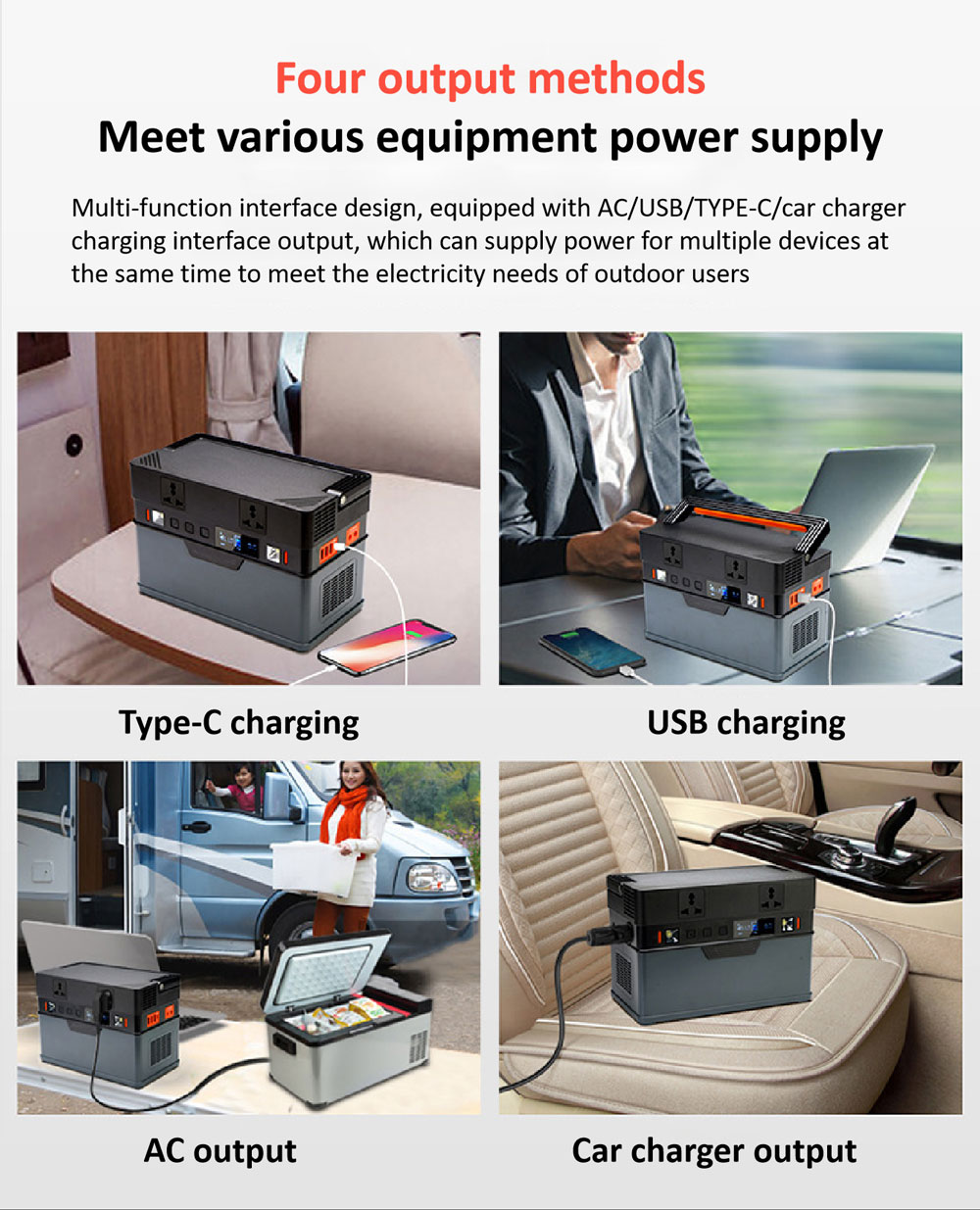 500W portable solar generator power station