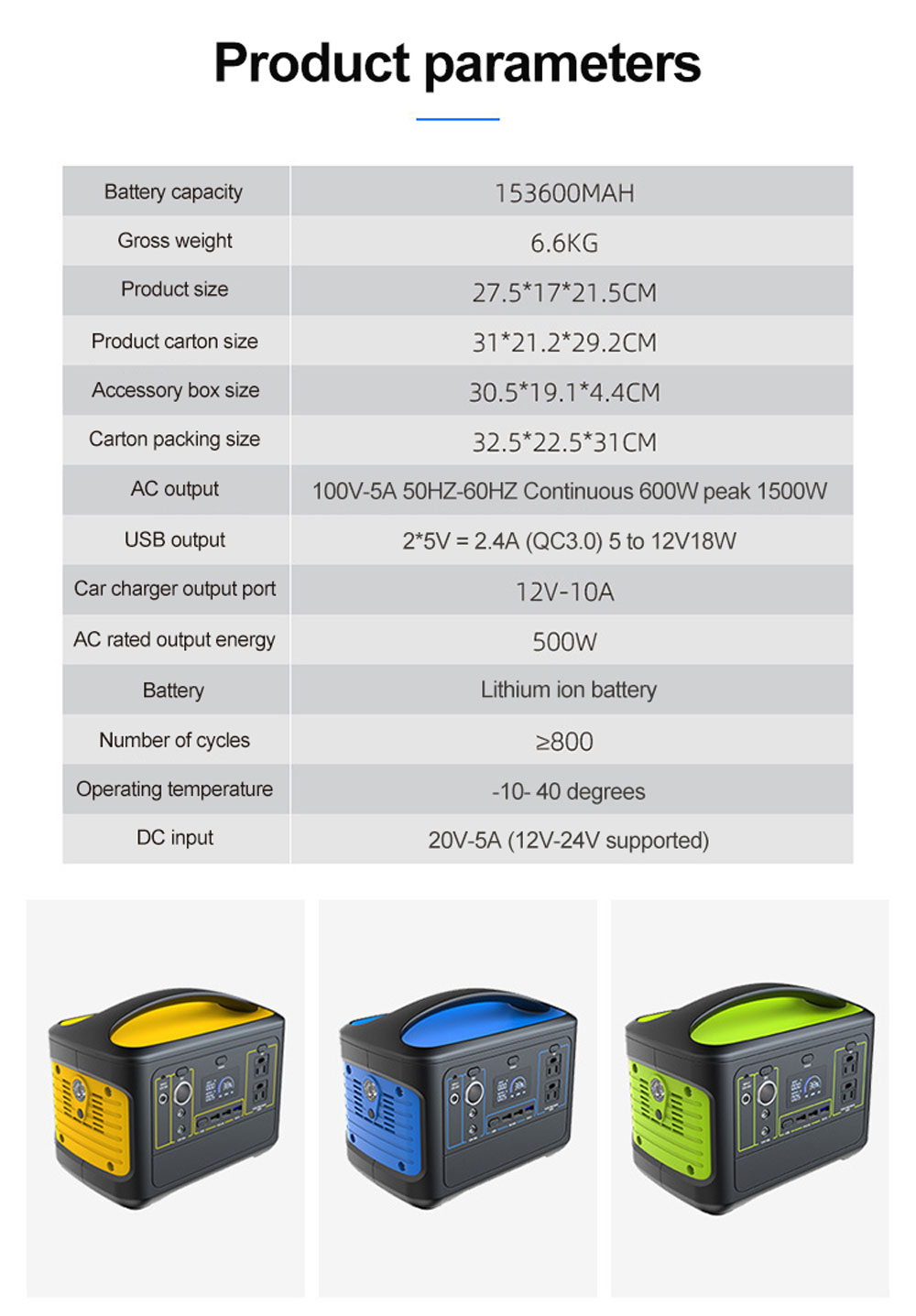 220V Portable solar energy systems electric Power Generator 1500Wh