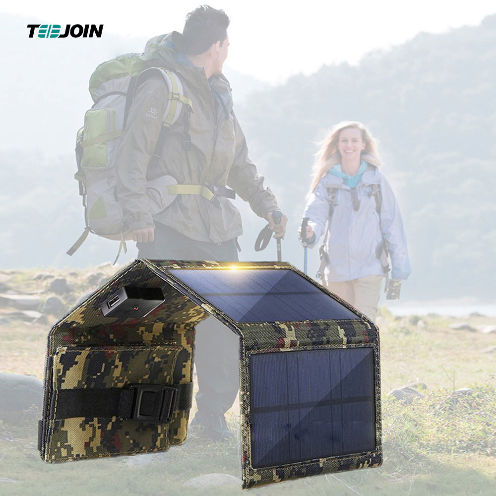 10W Polycrystalline Foldable Solar Panel Outdoor Portable Solar Kit