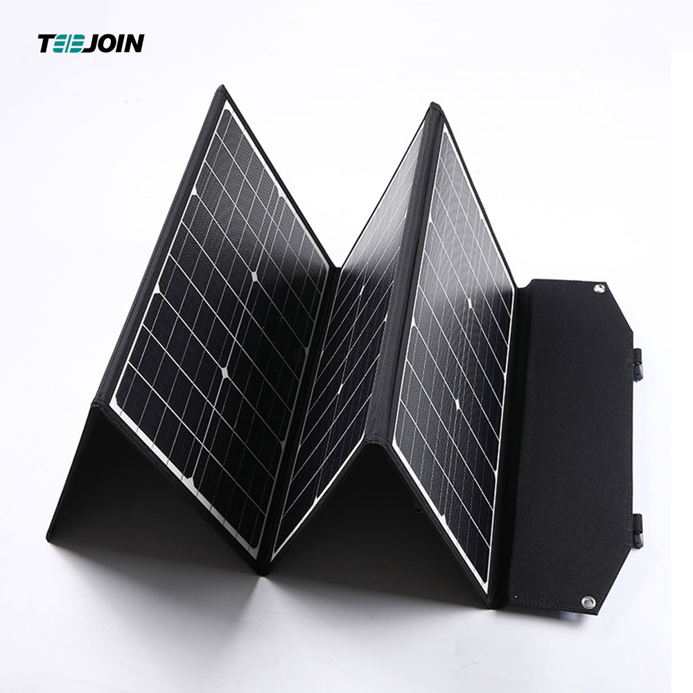Solar Folding Bag 120W Dual USB 5V12V Outdoor Power Panel