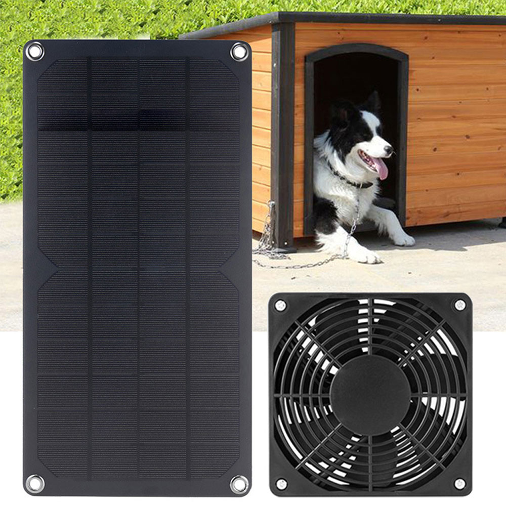 20W Foldable Solar Panel Kit 12V Portable Solar with Fan