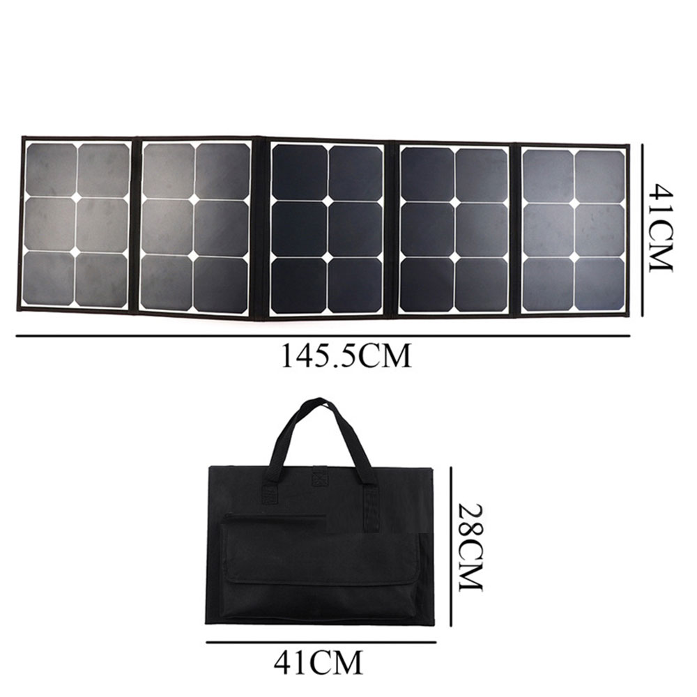 Foldable Dual USB Portable Solar Panel 100W 18V Flexible Solar Panel
